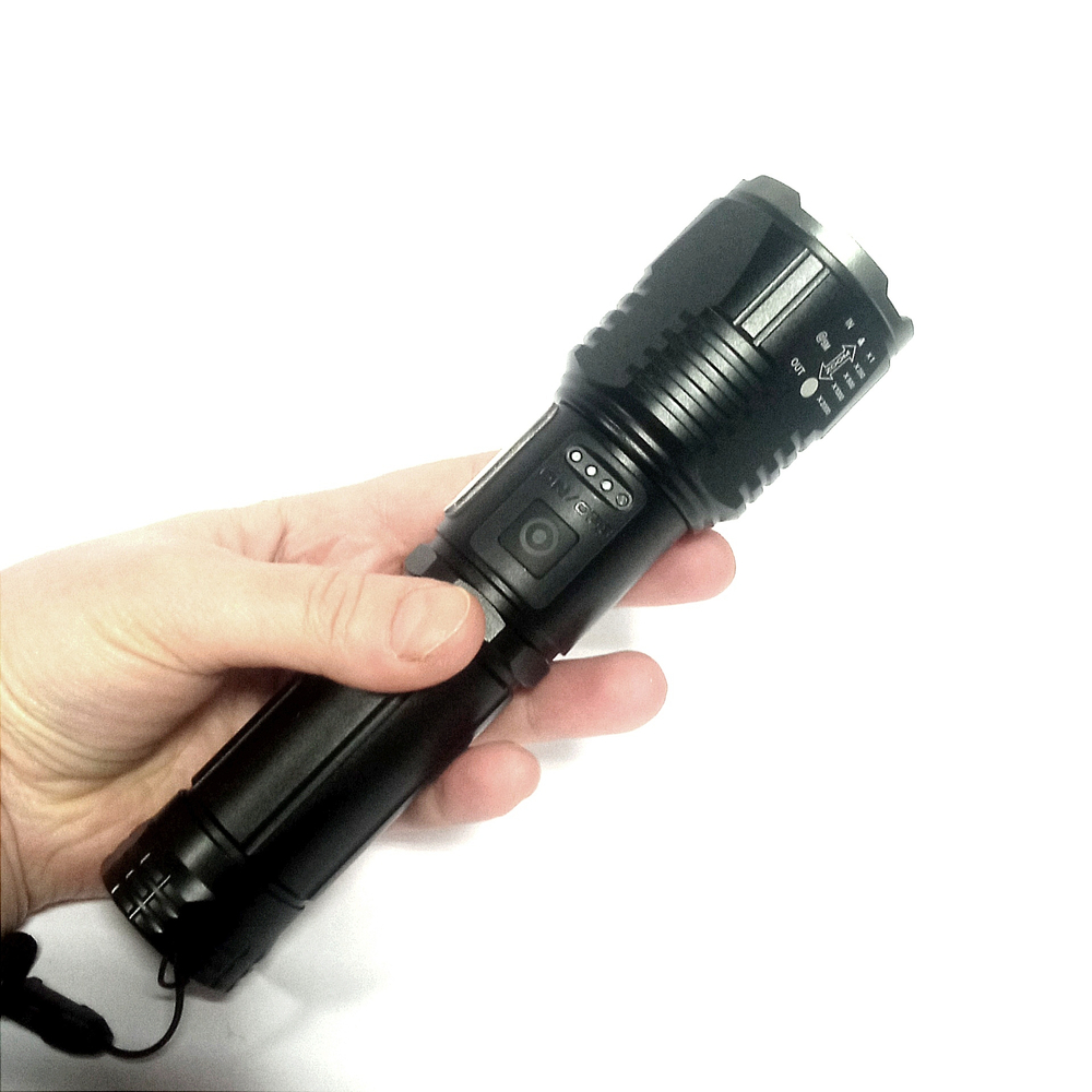 Фонарь ручной, яркий "Белый лазер" Огонь H-P19-PM10-TG Police