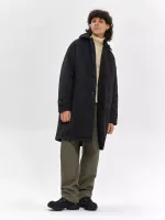 Плащ FOS Средней длины Утепленный Мужской черный