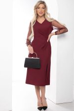 Платье "Идеал красоты" (бордо) П8488 LT Collection