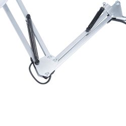 TLI-221 SILVER E27 Светильник настольный. Цоколь Е27. 60W. Механический выключатель. Серебристый. ТМ Uniel