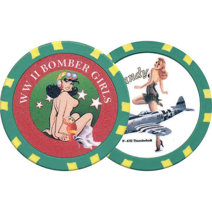 Fantasy WW II Bomber Girls Chip