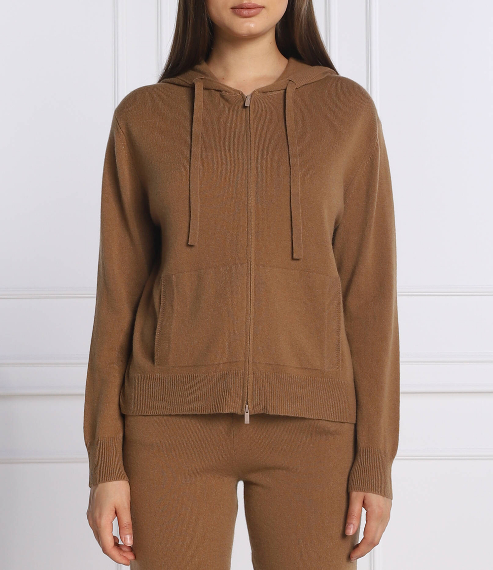 хлопчатобумажные Худи oceano Max Mara Leisure - коричневый(334601266)