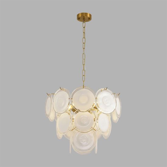 8320/5 MODERNI LN26 137 латунь/белый, металл/стекло Люстра E14 5*40W 220V CHIPSY