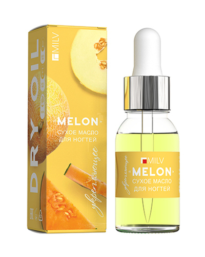 Масло для ногтей и кутикулы MILV укрепляющее сухое Дыня Арт.18271 15 мл