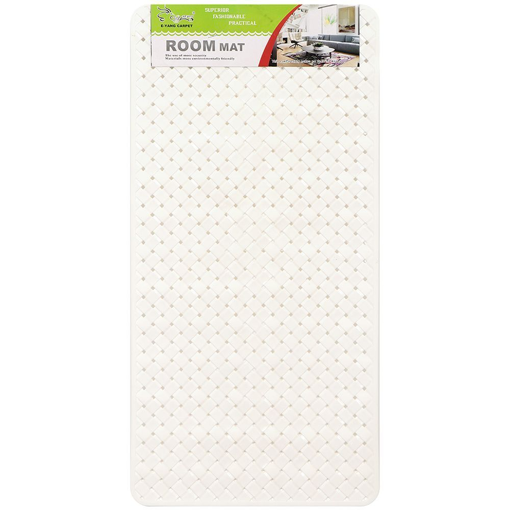 Коврик для ванной, антискольз, 0.38х0.78 м, ПВХ, бел, Y3-686