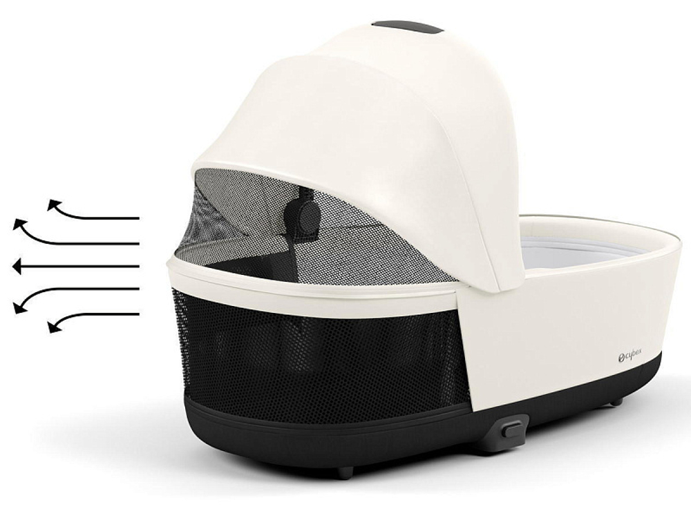 Коляска 3 в 1 Cybex Priam IV Matt Black complete и автокресло Cloud T i-Size Sepia Black Plus Off White