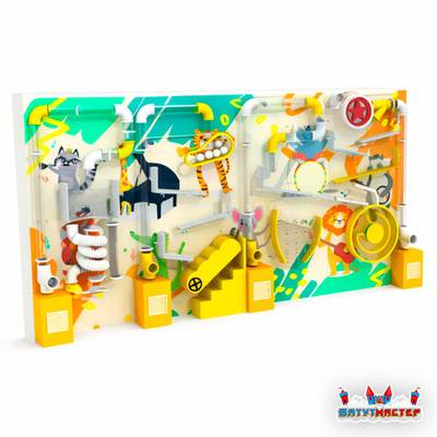 Пневмолабиринт «Оркестр весёлых джунглей», 4,8×1,8×0,6 м