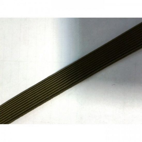 Галун шелк. оливковый узкий (метр)