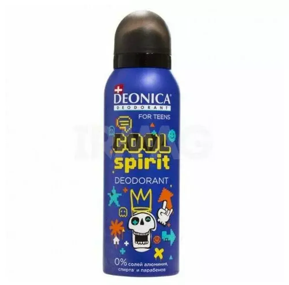 DEONICA FOR TEENS Дезодорант Cool Spirit, 8+, 125 мл (спрей)*6