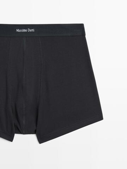 Massimo Dutti русы-боксеры с логотипом на поясе, темно-синий