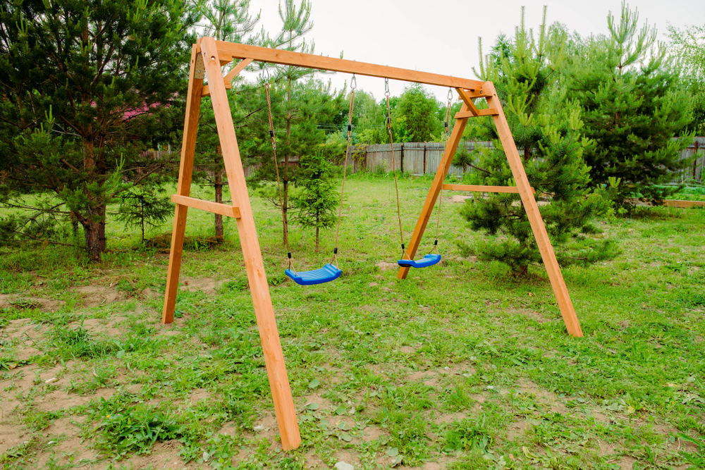 Деревянные качели P911