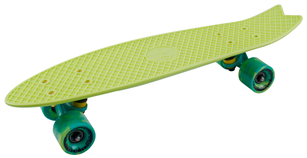 Скейтборд пластиковый Fishboard 23 light green