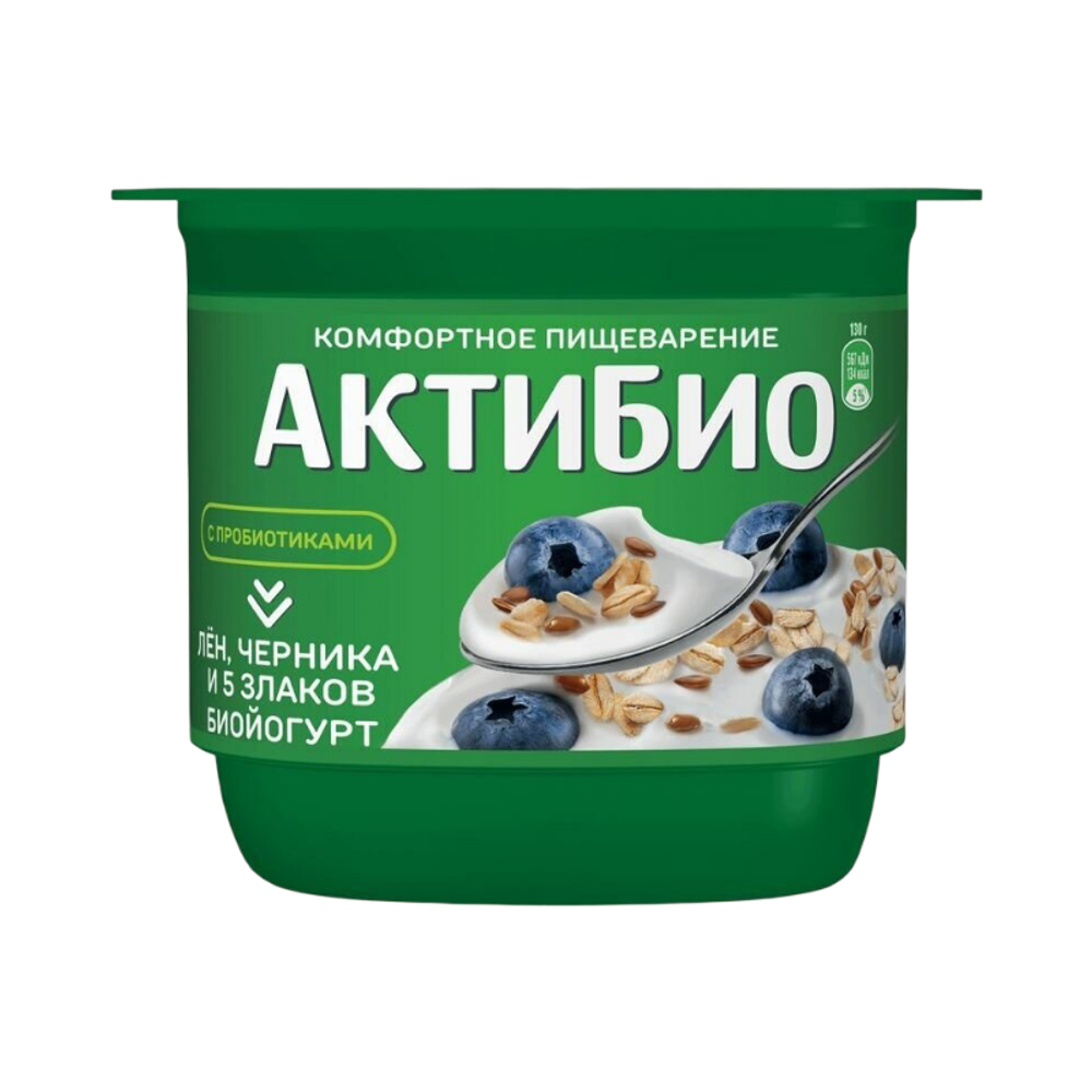 АктиБио черника-лен-5злаков 130гр