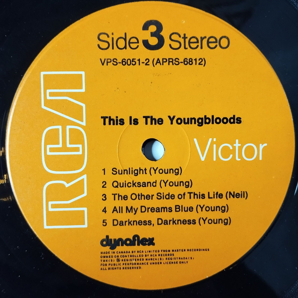 Винтажная виниловая пластинка LP This Is The Youngbloods (Canada 1972)