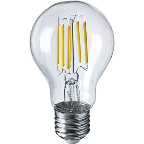 Лампа светодиодная Navigator A60F 220V Е27 6W 4000K Filament груша 28758