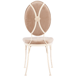 Стул кованый Аделаида Айвори Того Карамель