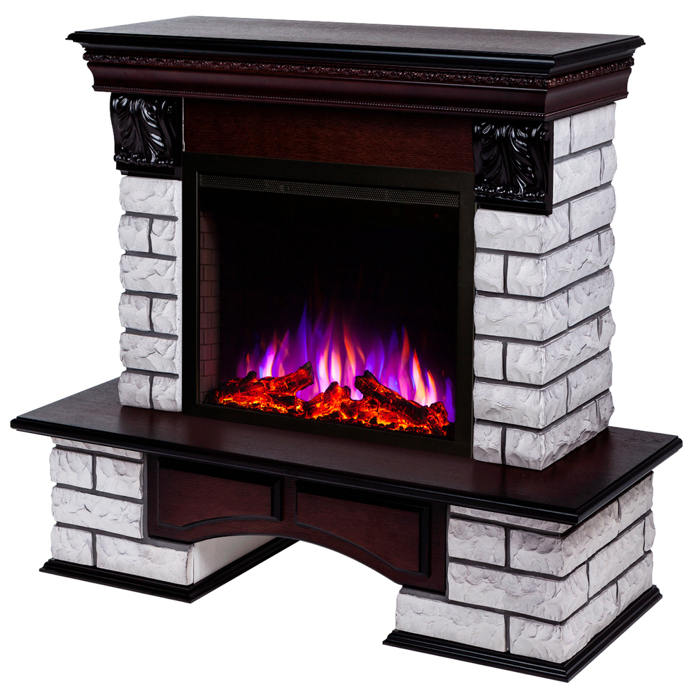 Каминокомплект Real Flame Country Lux Rock 25/25,5 AO с очагом Saphir 25,5