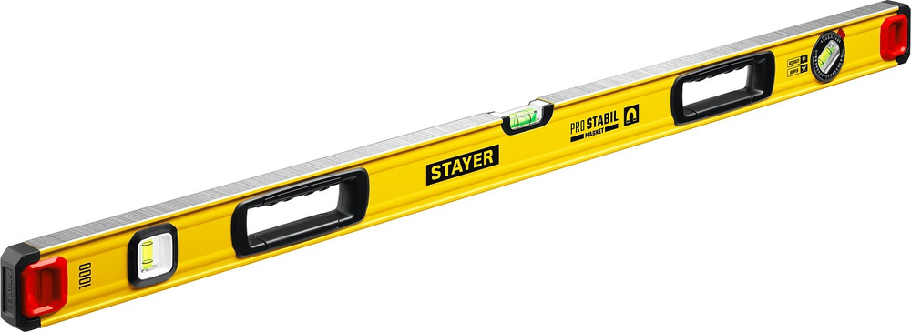STAYER ProStabil Magnet 1000 мм уровень магнитный с двумя фрезерованными поверхностями