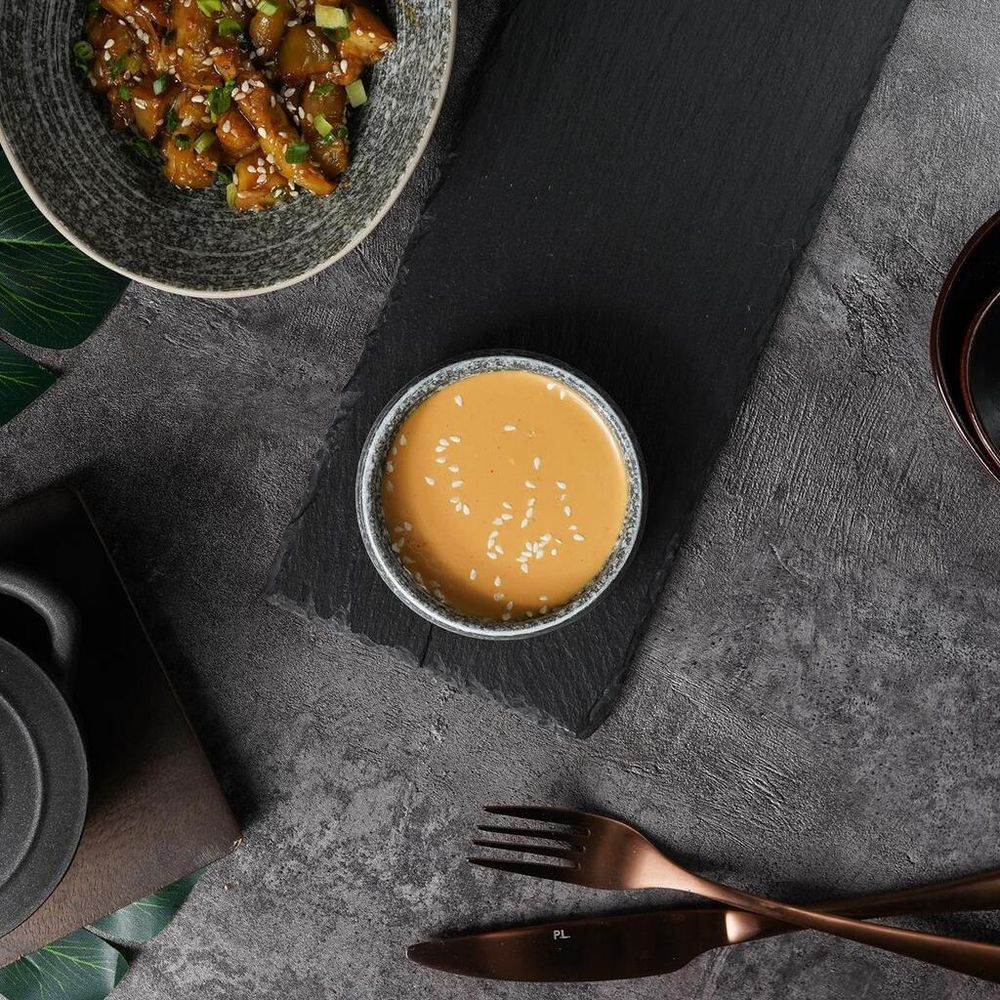 Соусник 70 мл d 9,2 см h2,5 см круглый глазурь Glossy Stone Untouched Taiga P.L. Proff Cuisine [1]