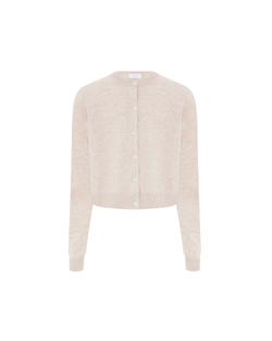 Кардиган из шерсти и кашемира бежевый