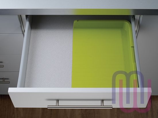 Органайзер для столовых приборов DrawerStore™ раздвижной белый-зеленый