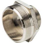 Ниппель редукционный STOUT SFT 0004 - 2" x 1"1/4 (для стальных труб, латунь никелированная)