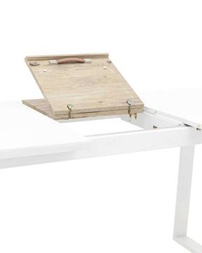 Стол обеденный Sage раскладной 160-200*90 белый