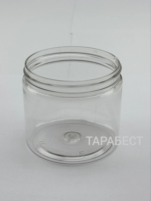 Банка 200 мл пластик прозрачная 70мм