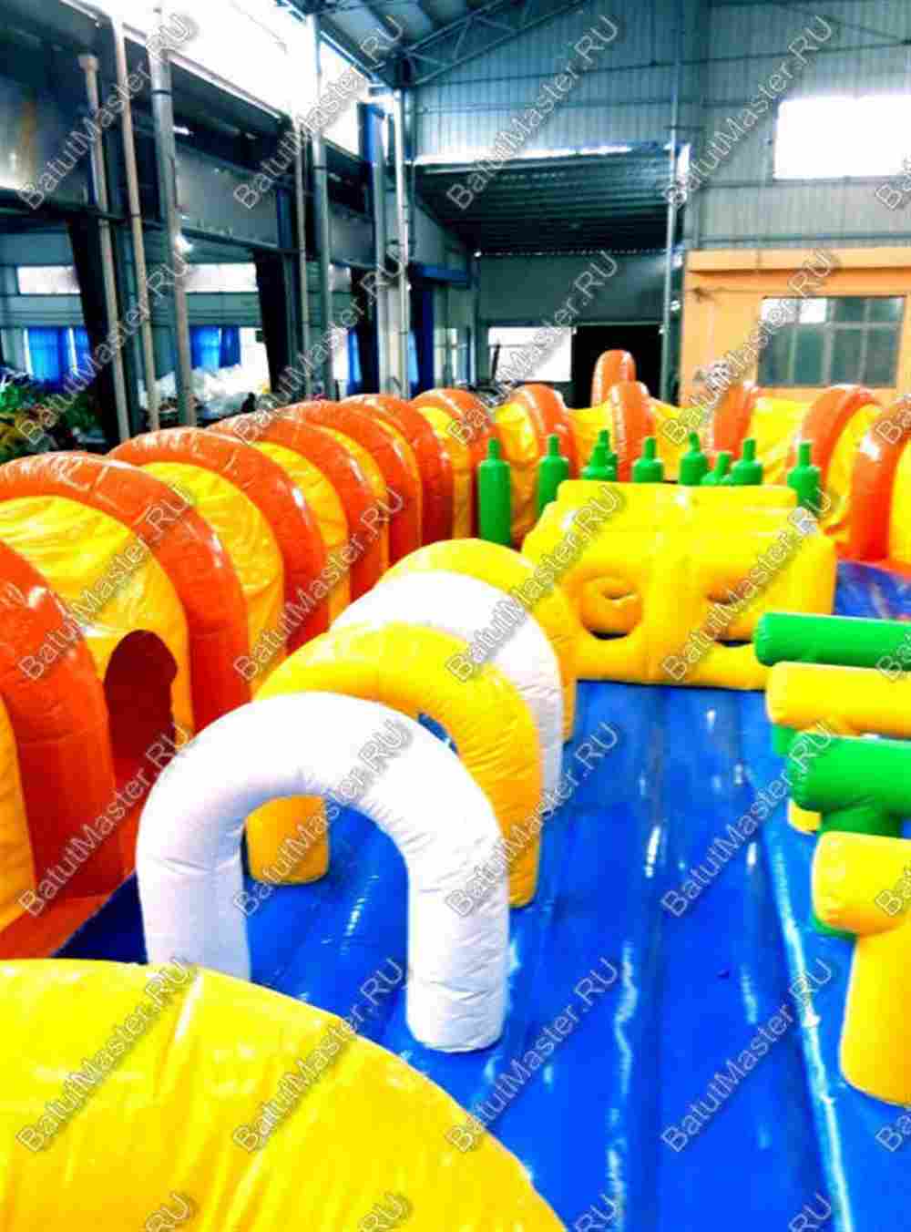 Коммерческий надувной батут "Ракета" 30*20*8 м