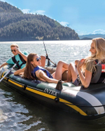 Лодка надувная Intex Seahawk 3 Set, 68380NP, с веслами и насосом, до 360 кг, 295 х 137 х 43 см