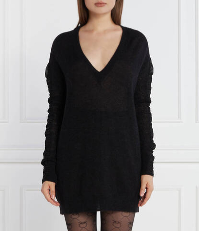 Хлопковый свитер Pinko - черный(102234 A1BI)