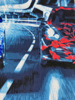 Пододеяльник 1,5 спальный 150х210 Хлопок, Бязь Автомомбиль Porshe
