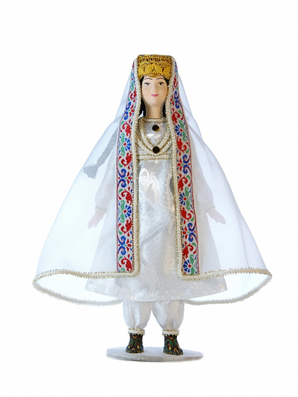 Кукла коллекционная девушка в свадебном наряде. Таджикистан