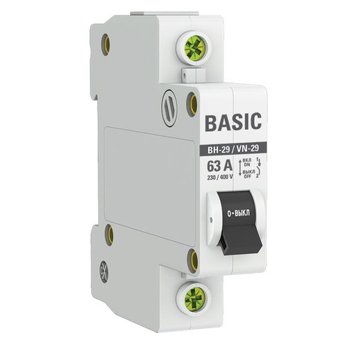 Выключатель нагрузки ВН-29 1P 63А BASIC
