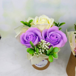 Мини букет из 3 мыльных роз на 14 февраля, 8 марта