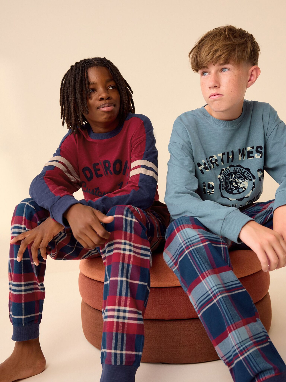 Пижама для мальчика Next K99-101, 2 шт., Бордовый, Синий