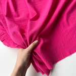 Хлопок "под Лён" Фуксия