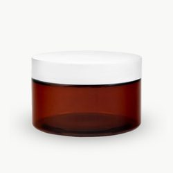 Комплект: Банка ПЭТ 250 мл (89) коричневая с отсекателем и белой крышкой