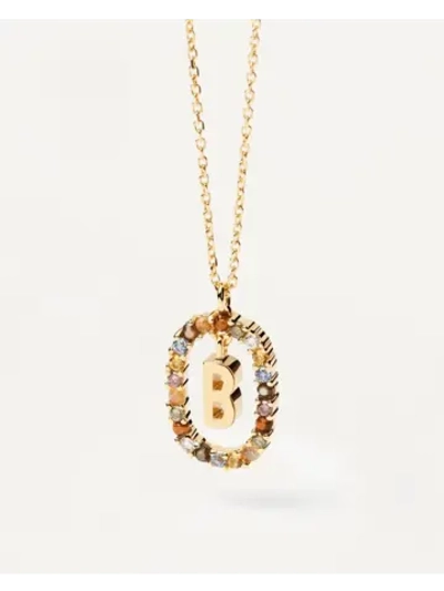 Колье женское Буква B
