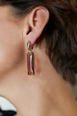HMG 1313 Bordo Серьги арт.0890