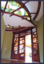 Витражи , UV фотопечать , объёмная UV фотопечать , ультратонкие ( 7 мм ) световые панели.