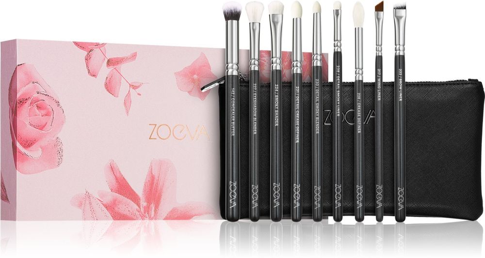 ZOEVA It&#39;s All About The Eyes Brush Set набор кистей с косметичкой