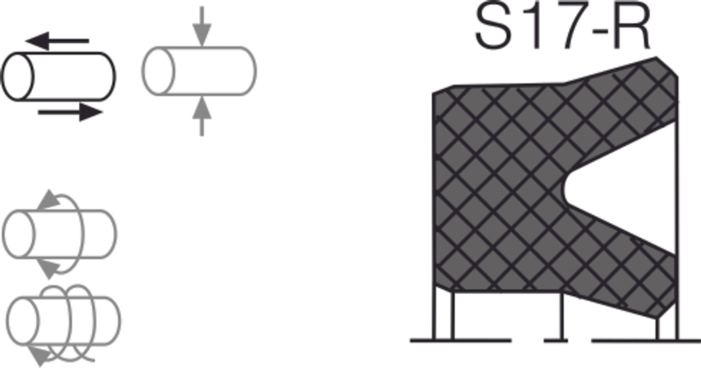 Уплотнение штока AS17-R 70x82x12.5 Aksios