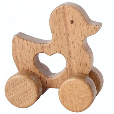 Деревянная игрушка-каталка «Уточка» 15543 (Лидер)