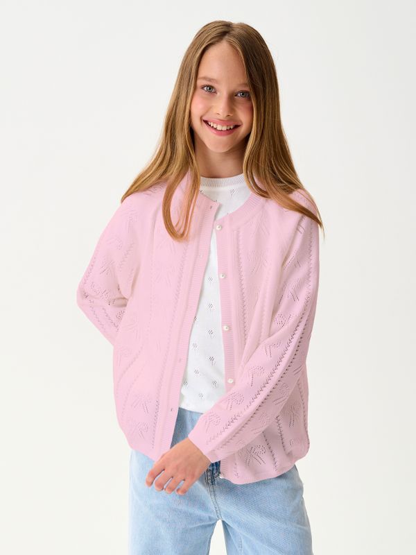 Кардиган для девочки AT1385 розовый