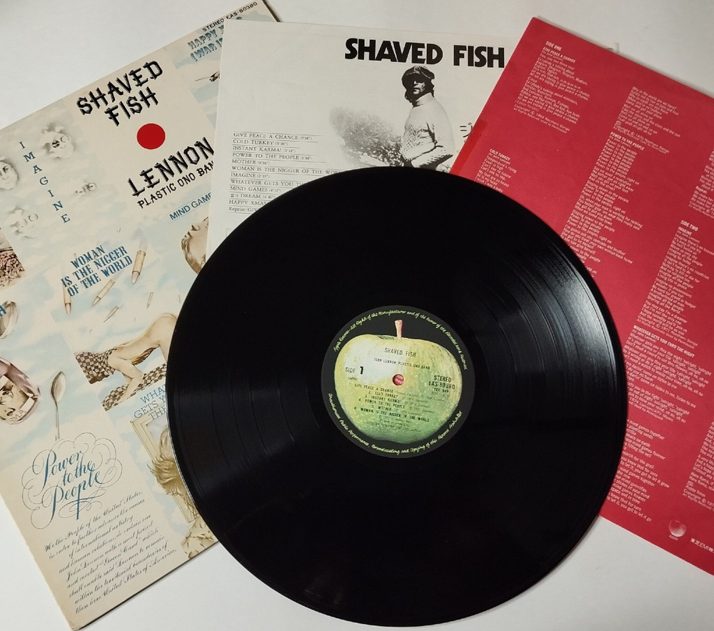 Винтажная виниловая пластинка LP Lennon Plastic Ono Band Shaved Fish (Japan 1980) (No Obi)