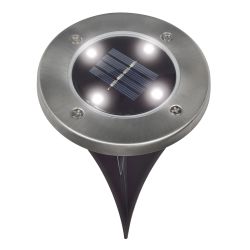 USL-F-171-PT130 INGROUND Садовый светильник на солнечной батарее. 4 светодиода. Белый свет. 1xАА Ni-Mh аккумулятор в-к. IP44. TM Uniel.