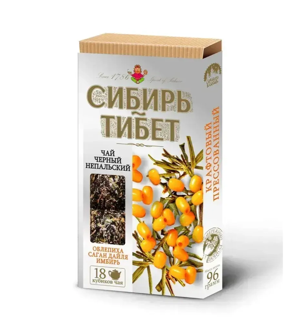 "Сибирь- Тибет" облепиха, саган дайля, софора японская, прессованный, 96г.