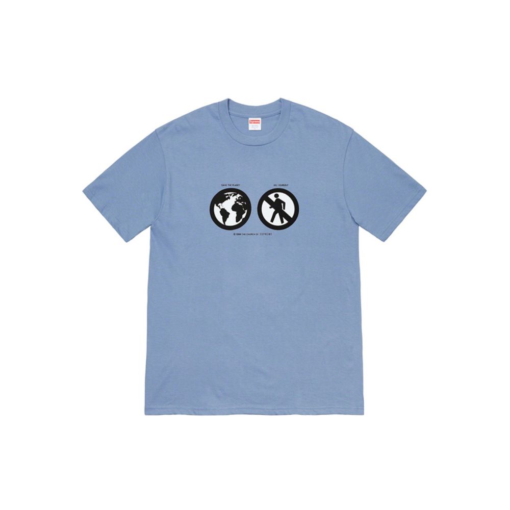 Supreme FW19 Week 1 Save The Planet Tee Slate T