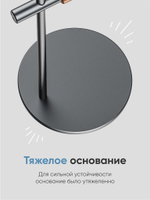 Настольная подставка для наушников и очков виртуальной реальности BLESSTEC V01, серебристая